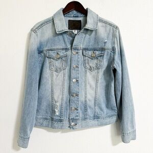True Religion Distressed Trucker Jean Jacket